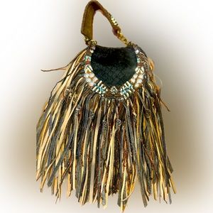 Mary Frances fringes purse